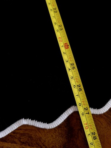 Cable & Gauge 1X Woman Sweater Black White Scalloped 3/4 Sleeve Knit Top - Picture 4 of 13
