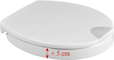 Novara plus Duroplast WC Sitz Erhöhung 5 Cm Mit Absenkautomatik, Bis 250 Kg Bela
