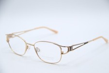 NEW CHARMANT TITANIUM PERFECTION CH12129 GP GOLD AUTHENTIC EYEGLASSES 50-18