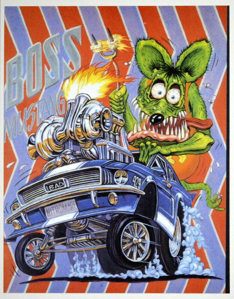 3 RAT FINK Big Daddy Ed Roth Prints HAG BREATH, RAT POWER, BOSS