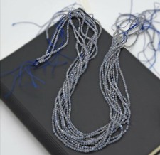 Beautiful 2mm Gray Labradorite Faceted Round Beads -15 1/2" Long Strand