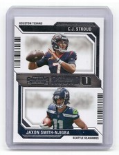2023 Panini Contenders - Round Numbers #4 C.J. Stroud, Jaxon Smith-Njigba (RC)