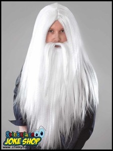 Clothes Shoes Accessories Long Grey Wizard Merlin Old Man Beard