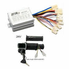 24V 350W Brush Motor Controller Throttle LCD Grip Electric Scooter ATV Quad US
