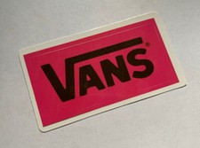 VANS Off The Wall 2.5 Inch Skateboard Sticker Pink Waterproof Decal
