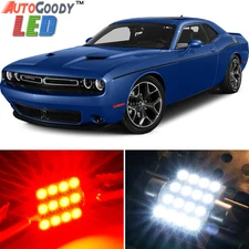 12 x Premium Red LED Lights Interior Package Upgrade for Dodge Challenger 08-19
