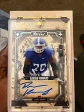 Darian Kinnard 2022 Wild Card 5 Card Draw Rookie Auto #d 1/1 Chiefs