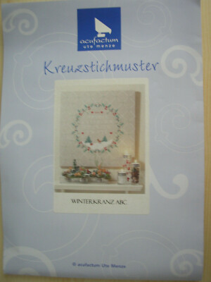 Winterkranz ABC,Stickpackung für dän. Kreuzstich,acufactum, Ute Menze