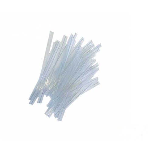 100 Attaches lien cello transparent fermeture manuelle sachet confiserie twist  - Photo 1/3