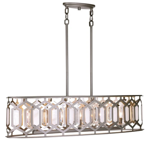 Minka Lavery Hexly 5 Light Island, Bronze / Sultry Silver - Picture 4 of 7