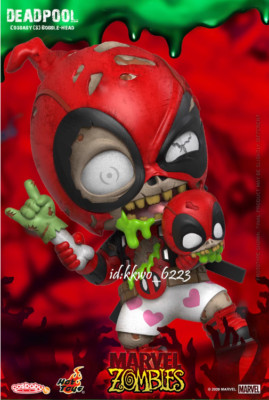 Marvel Zombies Deadpool Bobble-Head Figure 4 in. HOT TOYS