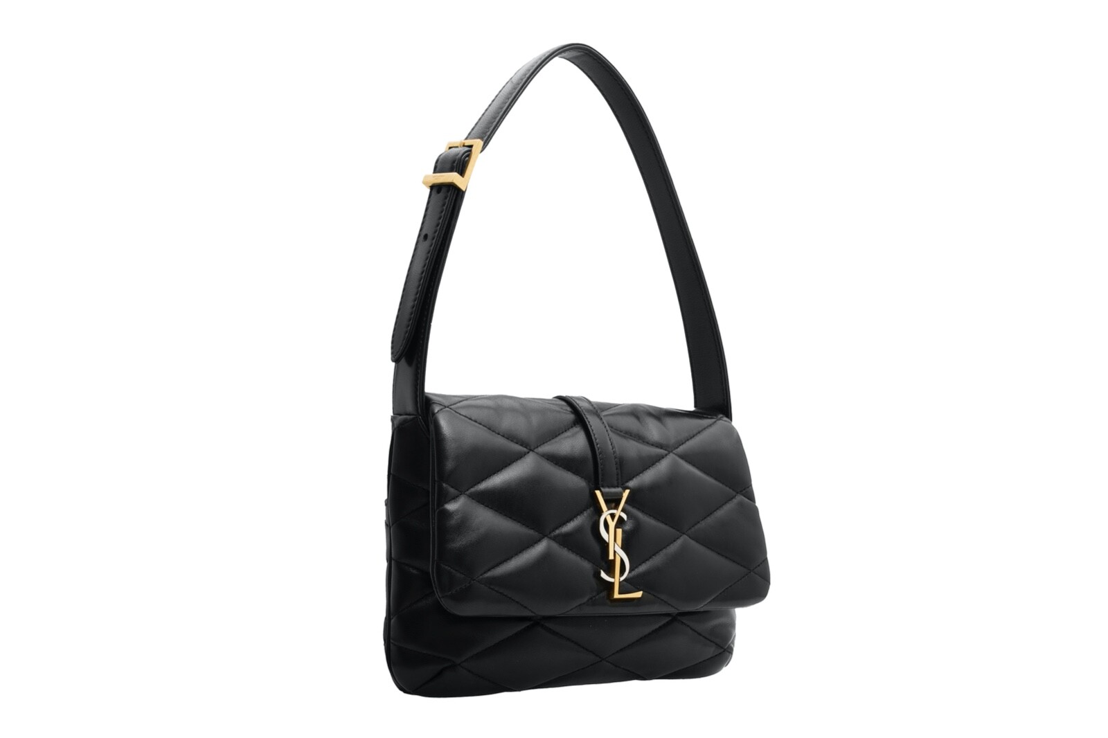 Borsa a tracolla trapuntata YSL Saint Laurent Le 57 colore nero