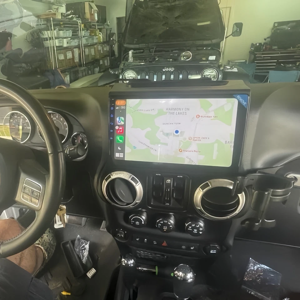 For 2011-2014 Jeep Wrangler 3 JK Apple Carplay Car Radio Stereo Android 13 GPS Foto 4 de 4