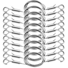 10PCS Adjustable Picture Hanging Wire Kit,4.9FT Heavy Duty Stainless Steel Ro...