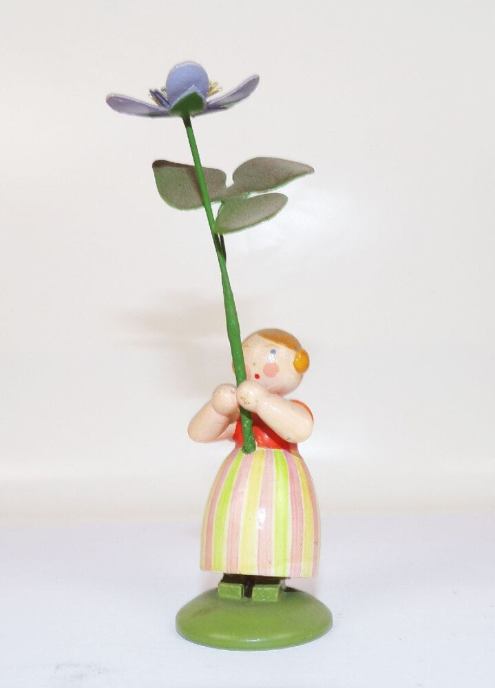 Weha Kunst Blumenkind Holzfigur Erzgebirge | eBay