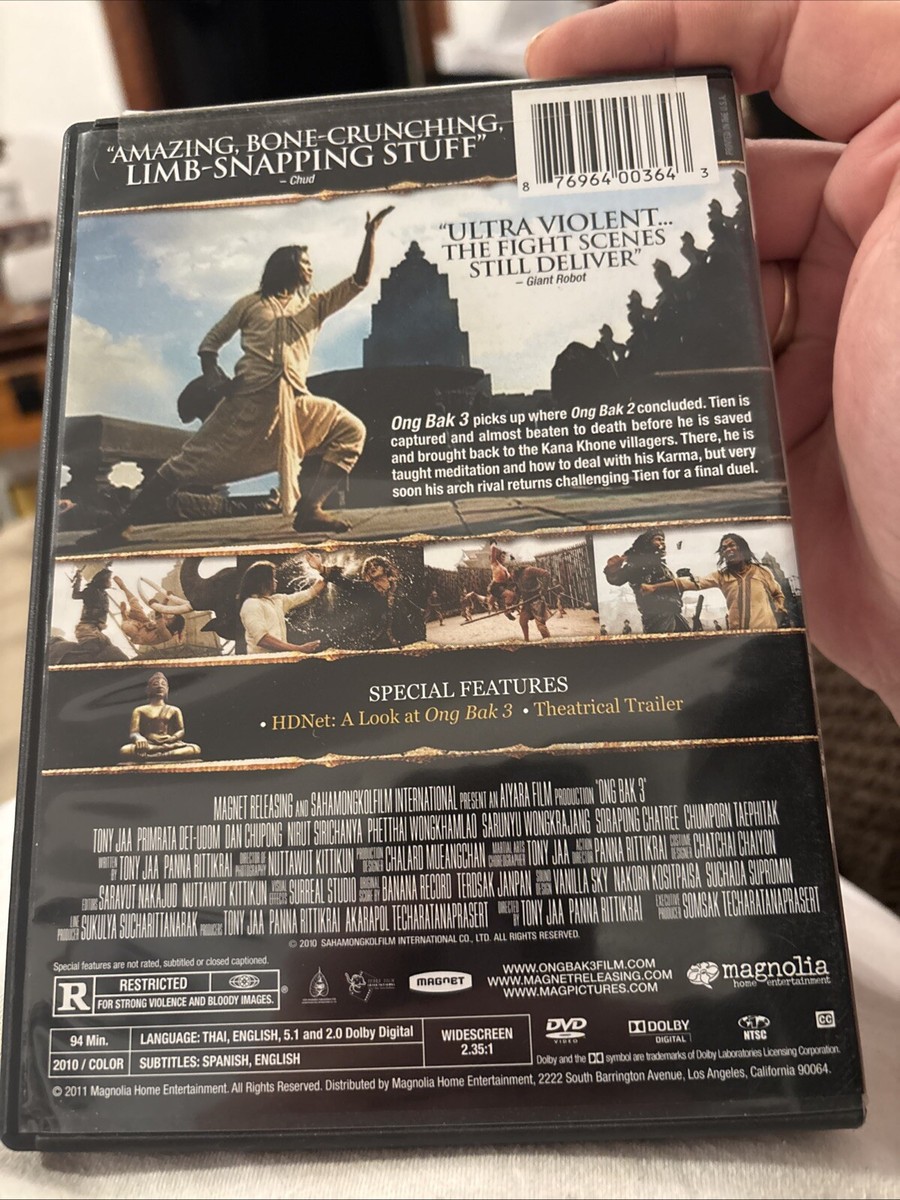 Ong Bak 3 - DVD By Tony Jaa,Dan Chupong - Very GOOD - Fast