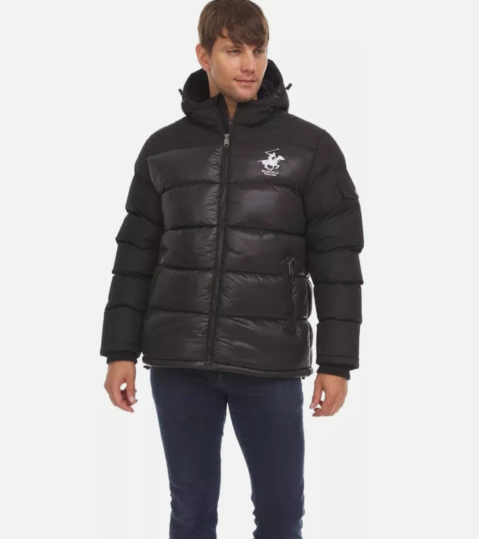 Beverly Hills Polo Club Puffer Jacket Men’s Black Full Zip Hooded Winter NWT
Opens in a new window o