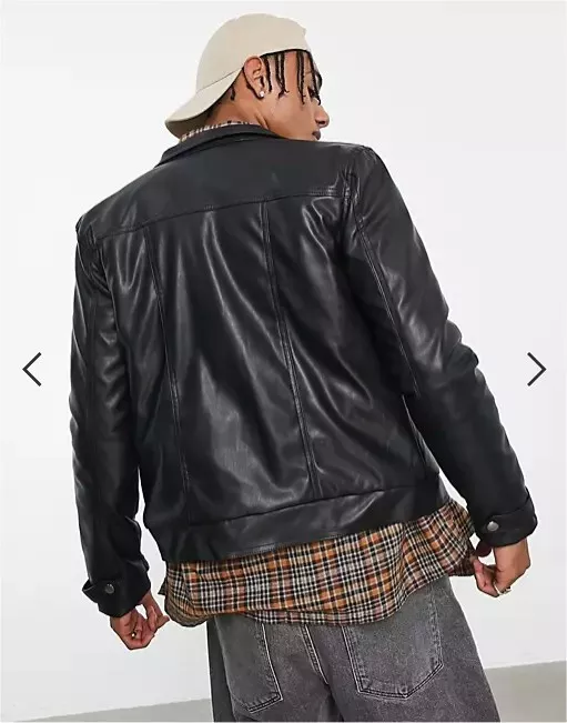 Bolongaro Trevor faux leather jacket in black MSRP 95 M eBay