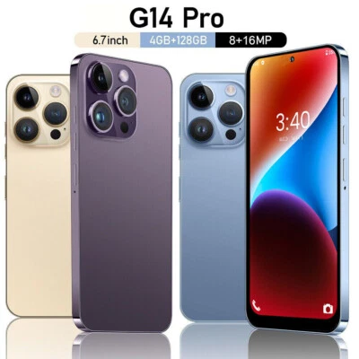 GAMAKOO Unlocked Cell Phone 14 Pro DualSim 128GB+4GB 4G Cheap Smart Phone Android Phone