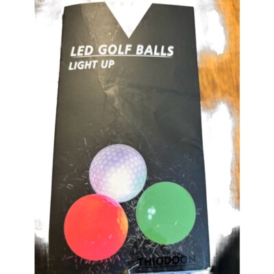  Glow Golf Ball for Night Sports Super Bright LED Golf Balls Glowing in The 