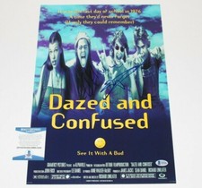 MATTHEW MCCONAUGHEY SIGNED 'DAZED AND CONFUSED' 12x18 MOVIE POSTER BECKETT COA