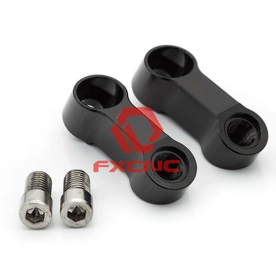 8mm CNC Motorcycle Rear View Mirror Mount Risers Extenders Adapters Universal