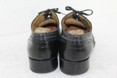 Paul Fredrick Black Embossed Leather Crocodile Print Mens Shoes US 10 M Italy Paul Fredrick | Shoes | Paul Fredrick Black Crocodile  main image 4