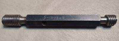 PMC INDUSTRES 1/2 13 NC 2 THREAD PLUG GAGE .50 .500 GO NO GO PDs ...
