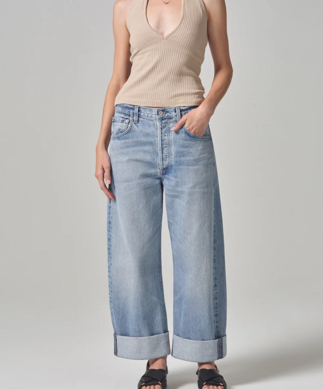 Ayla Baggy Cropped Cuffed Jeans by Citizens of Humanity