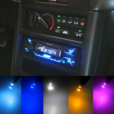 LED Climate Control AC Heater Light Bulbs for Honda Civic EF / Wagon 1988-1991