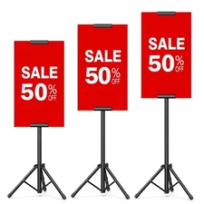 Double-Sided Tripod Poster Stand 22"x28" Sign Holder Floor Stand Display