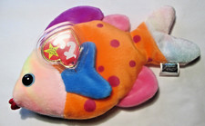 Lips the Tropical Fish 1999 Ty Beanie Babies 5th gen MINT PE no stamp
