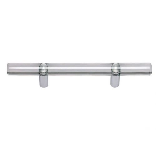 Atlas Homewares 3147-CH Optimism 3" C-C Bar Cabinet Pull Clear & Polished Chrome - Picture 1 of 2