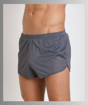 Gray Nylon Soffe Ranger Panties Silkies Running Track Shorts