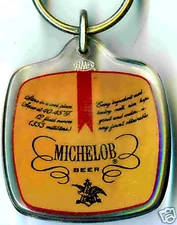 MICHELOB Logo Beer Key Chain NEW