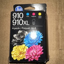 4-PACK HP , 910XL BLACK  910 COLOR INK OFFICEJET PRO 8028 Exp 2028
