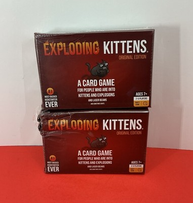 Lot Of 2 Exploding Kittens Original Edition - 2-5 Players - Ages 7+
