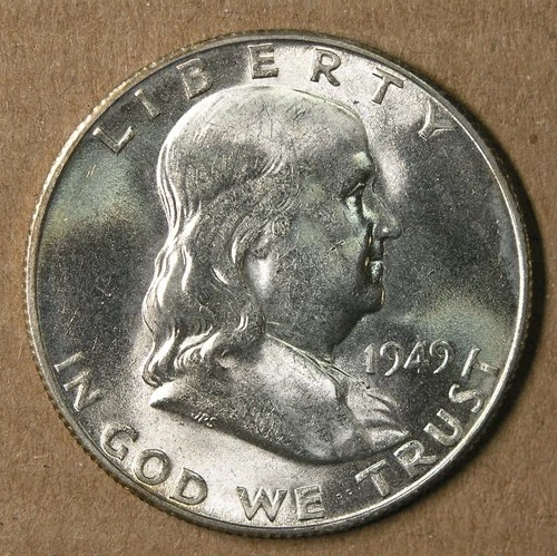50C 1949-S Franklin Half Dollar Choice BU KEY DATE *  AvenueCoin
