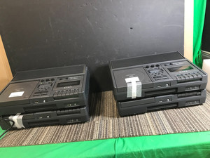 (LOT OF 4 } Eiki 8080 Stereo CD Player / USB / Cassette Tape Recorder*