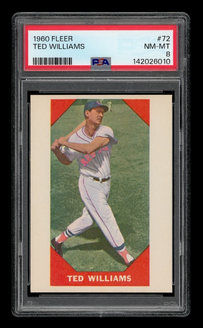 1960 Fleer Set-Break # 72 Ted Williams PSA 8 NM-MT