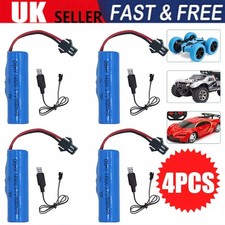 Pack of 4 3.7 V Rechargeable 14 500 800 mAh Lithium Ion Batteries Li-ion Power