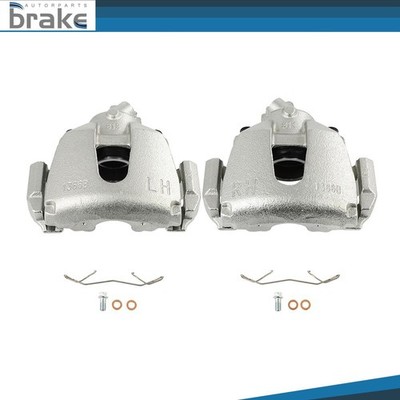 2Pcs Front Disc Brake Calipers w/ Bracket For 2004 MAZDA 3 2.0L