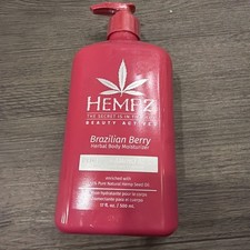 HEMPZ Brazilian Berry Body Moisturizer -17oz Peptides and Amino Acids Brand NEW