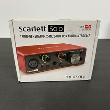 Focusrite Scarlett Solo 3rd Gen 2 in 1, 2 Out USB Audio Inteface