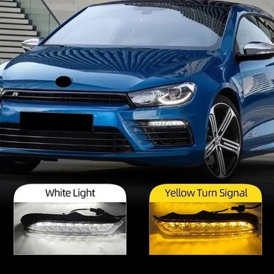 LED DRL Switchback Turn Signal for Volkswagen Scirocco 2015-2016 R Bumper Light