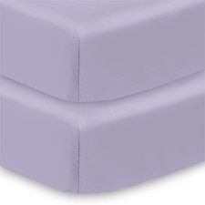 Cotton Percale Fitted Sheet, for 52" x 28"/132 x 71 cm Crib Toddler Bed Mat...