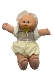 VINTAGE 1985 Cabbage Patch Kids Preemie With Pacifier Bonet Yellow Outfit CPK CO