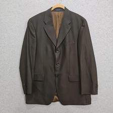Vintage Ralph Ralph Lauren Blazer Jacket Dark Brown 100 Wool Canada Mens Sz 42R
