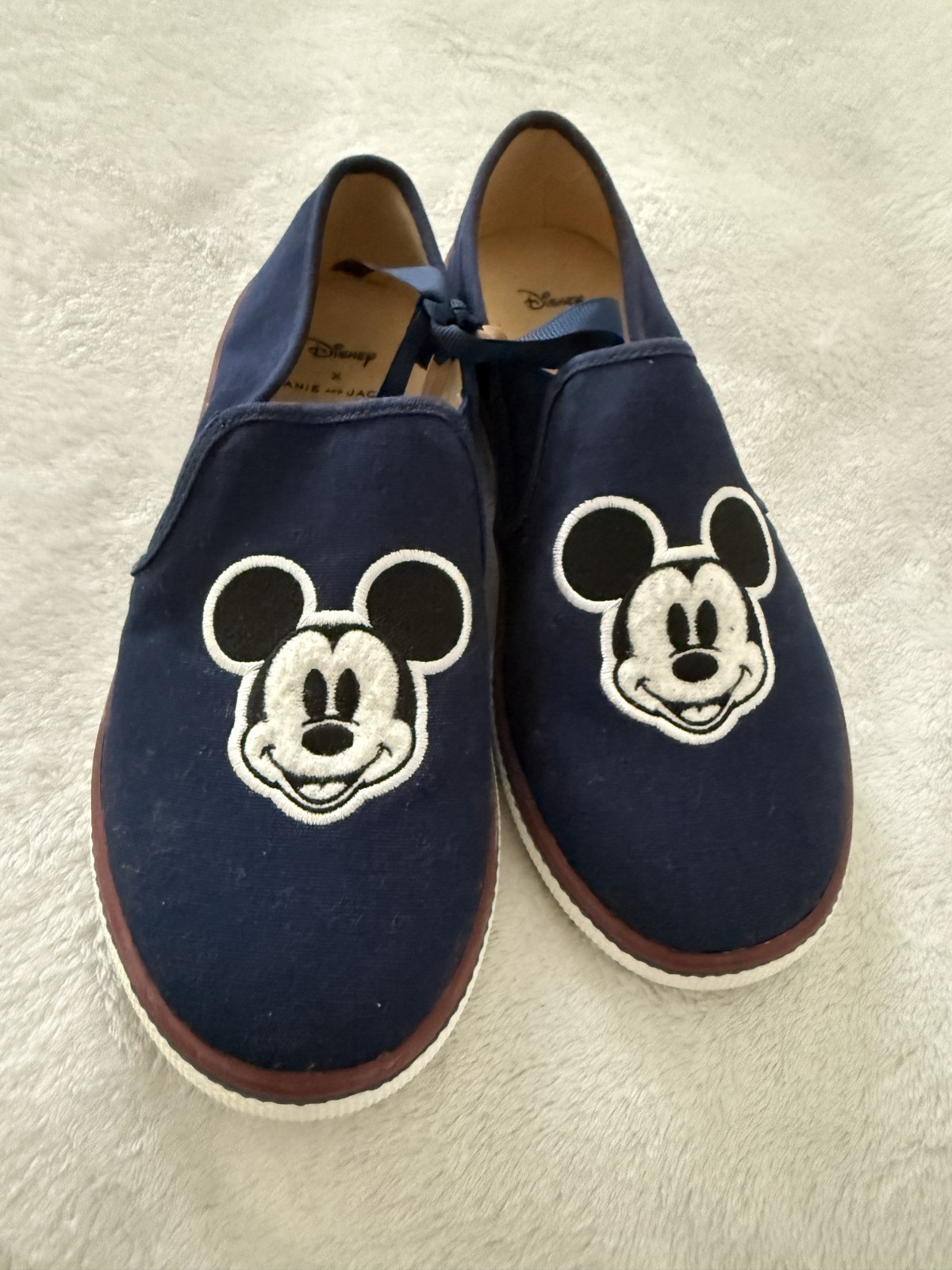 New No Tag Janie & Jack Disney Mickey Mouse Slip-On Sneaker Size 2K