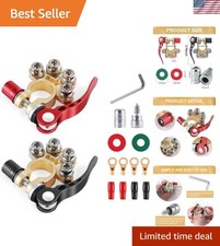 Car Battery Terminal Connector 4 Way Positive And Negative Pole Quick Releas... Car Battery Terminal Connector 4 Way Positive And Negative Pole Quick Releas...